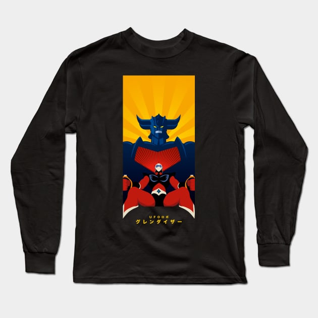 129 Classic Grendizer Long Sleeve T-Shirt by Yexart